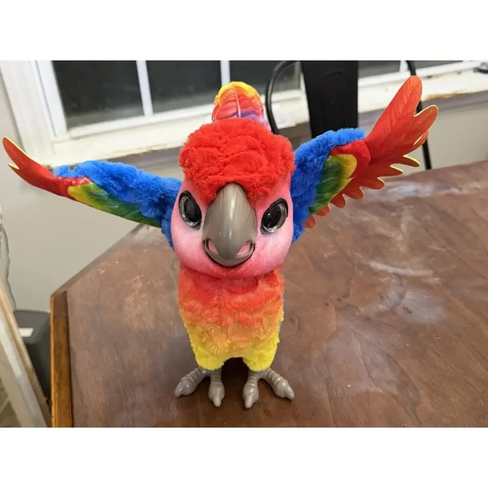 FurReal Friends Rock-A-Too Show Bird Interactive Talking Parrot Hasbro TESTED